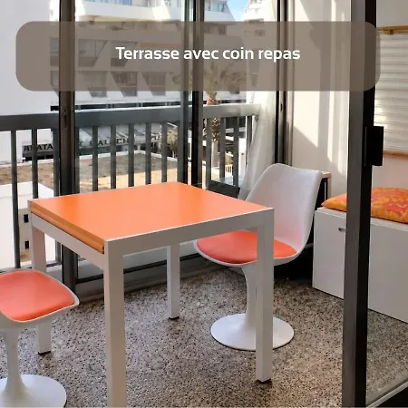 Apartment Le Seventie's - Clim - Wifi - A 2 Min - Centre La Grande-Motte